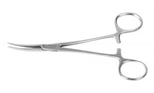 Medline Kelly Artery Forceps - Kelly Artery Forceps, Curved, Hemostat, German Grade Stainless Steel, 5.5", 14 cm - MDS1224114
