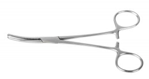 Medline Furst Ochsner Hemostatic Artery Forceps - Furst Ochsner Hemostatic Forceps with 1x2 Teeth, Curved, 8" - MDS1232120F
