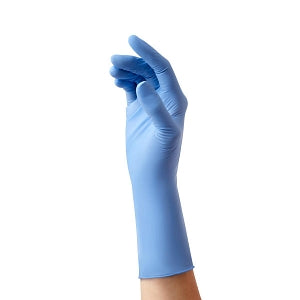 Medline SensiCare Extended Cuff Nitrile Exam Gloves - SensiCare Exam Glove, Nitrile, Extended Cuff, Size L - MDS1286
