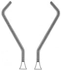 Medline Gregory Soft Bulldog Clamps - CLAMP, BULLDOG, GREGORY, CVD LEFT, 11CM - MDS1303711