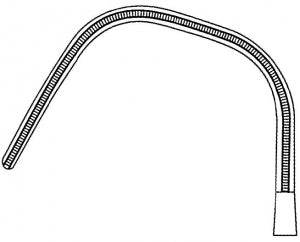 Medline Kay Aorta Clamp - FORCEP, DEBAKEY, KAY AORTA, 1.25 DEPTH, 8" - MDS1321320