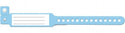 Medline Tamper Resistant Snap Closure ID Bands - Vinyl ID Band, Pediatric, Blue - MDS133039B