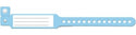 Medline Tamper Resistant Snap Closure ID Bands - Vinyl ID Band, Pediatric, Blue - MDS133039B