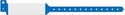 Medline Tamper Resistant Snap Closure Wide Face ID Bands - Tri-Laminate ID Band, 12", Blue - MDS133048B