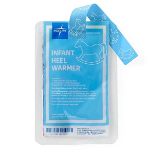 Medline Infant Heel Warmers - Infant Heel Warmer Gel Pack with Metal Disc and Cloth Strap - MDS138009