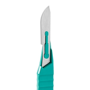 Medline Disposable Surgical Scalpels - Disposable Scalpel with Stainless Steel Blade, Sterile, No. 10 - MDS15210