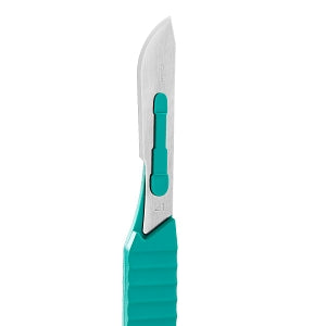 Medline Disposable Surgical Scalpels - Disposable Scalpel with Stainless Steel Blade, Sterile, No. 21 - MDS15221