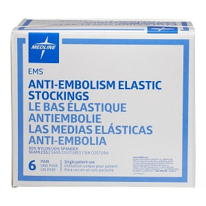 Medline EMS Thigh-High Anti-Embolism Stockings - EMS Thigh-High Anti-Embolism Stocking, Size Small Regular - MDS160824