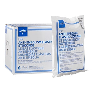 Medline EMS Thigh-High Anti-Embolism Stockings - EMS Thigh-High Anti-Embolism Stocking, Size Large Regular - MDS160864