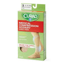 Medline CURAD Knee-High Compression Hosiery - CURAD Knee-High Compression Hosiery with 15-20 mmHg, Tan, Size F, Regular Length - MDS1700FT