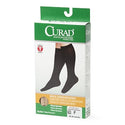 Medline CURAD Knee-High Compression Hosiery - CURAD Knee-High Compression Hosiery with 20-30 mmHg, Tan, Size F, Regular Length - MDS1702FT