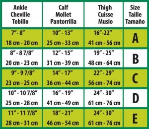 Medline CURAD Thigh-High Compression Hosiery - CURAD Thigh-High Compression Hosiery with 15-20 mmHg, Tan, Size D - MDS1706DT