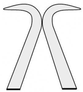 Medline Gelpi Perineal Retractors - Gelpi Perineal Retractor, Self-Retaining, Sharp Tenaculum Prongs, German Grade Stainless Steel, Arm Length 2", Length 4.5" - MDS1880211