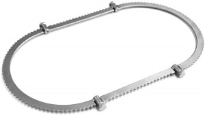Medline Oval Rings - Segmented Oval Ring Retractor, Medium, 10-1/2" x 19-1/2" (26.7 x 49.5 cm) - MDS2262017