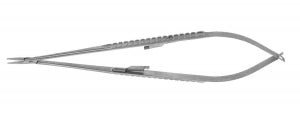 Medline Precise Touch Jacobson Micro Ndle Holder - Jacobson Micro Needle Holder, Straight, Lock, 8", Flat - MDS2406100