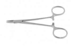 Medline Webster Microsurgery Needle Holders - 4.75" (12.1 cm) Smooth Webster-Johnson Needle Holder - MDS2410513D