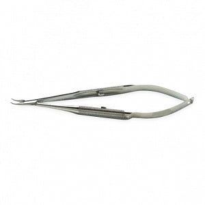 Medline Jacobson Needle Holder Forceps - Jacobson Needle Holder, Round Handle, Curved with Lock - MDS2421409