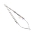 Medline Barraquer Micro Needle Holders - 5-1/4" (13.3 cm) Delicate Curved Nonlocking Barraquer Needle Holder with 6 mm Jaw - MDS2422641