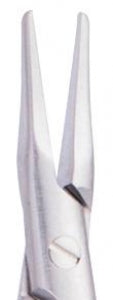 Medline Castroviejo Eye Needle Holders - 5-1/2 (14 cm) Long Shank Castroviejo Eye Needle Holder with 9 mm Long Straight, Smooth Jaws and Lock - MDS2482214