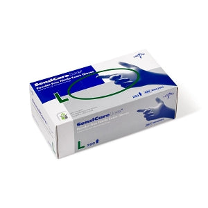 Medline SensiCare Ice Blue Powder-Free Nitrile Exam Gloves - SensiCare Ice Powder-Free Nitrile Exam Gloves, Size L - MDS2503