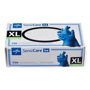 Medline SensiCare Ice Blue Powder-Free Nitrile Exam Gloves - SensiCare Ice Powder-Free Nitrile Exam Gloves, Size XL - MDS2504
