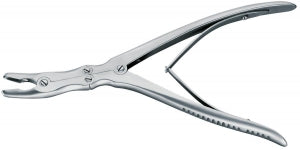 Medline Double-Action Leksell Rongeur Forceps - 9" (23 cm) Double-Action Leksell Rongeur Forceps with 13 mm x 8 mm Jaws, Fully Curved - MDS3225906