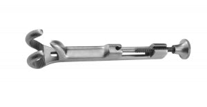Medline Lowman Bone Holding Clamps - 7.25" (18.4 cm) Medium Lowman Bone Holding Clamp with 1 x 2 Prongs - MDS3244118