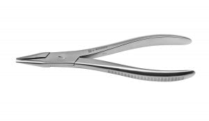 Medline Wire Forceps - Pulling Pliers with Narrow Tip, Serrated, Single Action, 7.5" - MDS3352219