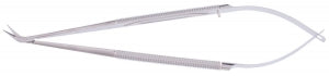 Medline Jacobson Micro Vascular Scissors - 7" (17.8 cm) Round Spring Handle Jacobson Micro Vascular Scissors with Fine 60˚ Angle Sharp / Sharp Tips - MDS4431390