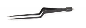 Medline Yasargil Bipolar Forceps - 7" (17.8 cm) Bayonet Yasargil Bipolar Forceps with Straight Insulated Needle Tip - MDS595006E