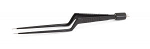 Medline Yasargil Bipolar Forceps - 7" (17.8 cm) Bayonet Yasargil Bipolar Forceps with Straight Non-Insulated 2.0 mm Tip - MDS595206A