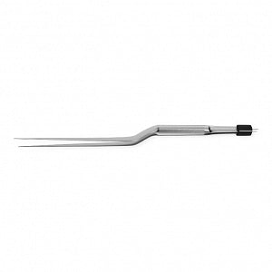 Medline Rhoton Bipolar Forceps - 8-3/4" (22.2 cm) Non-Insulated Rhoton Bayonet Bipolar Forceps with Straight 1.5 mm Tips - MDS598208B