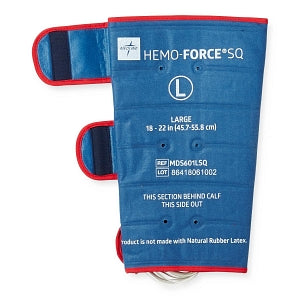 Medline New & Reprocessed DVT Therapy Compression Garments - Hemo-Force Blended DVT Therapy Compression Sleeve, Calf, Sequential, Size L - MDS601LSQBL