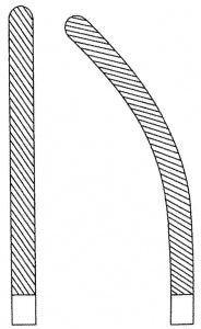 Medline Doyen Intestinal Forceps - Doyen Intestinal Forceps, Curved, 9", 23 cm - MDS6421123