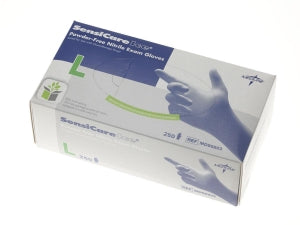 Medline SensiCare Ice Blue Powder-Free Nitrile Exam Gloves - SensiCare Ice Powder-Free Nitrile Exam Gloves with SmartGuard Film, Size S - MDS6801