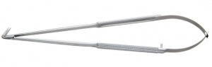 Medline Jacobson Micro Vascular Scissors - 6.125" (15.6 cm) Flat Handle Micro Vascular Scissors with Fine 125˚ Degree Reverse Angle Sharp / Sharp Tips - MDS7007449
