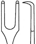 Medline Schroeder Uterine Vulsellum Forceps - FORCEP, VULSLM, SHRDR, 2X2PRNG, 10M10" - MDS7051424
