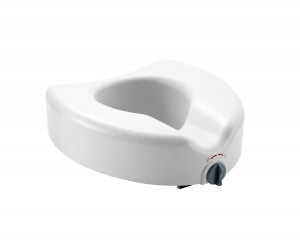 Medline Elevated Locking Toilet Seat - Elevated Locking Toilet Seat, Without Arms - MDS80314