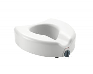 Medline Elevated Locking Toilet Seat - Elevated Locking Toilet Seat, Without Arms - MDS80314
