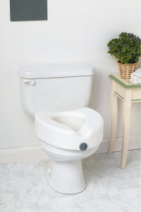 Medline Elevated Locking Toilet Seat - Elevated Locking Toilet Seat, Without Arms - MDS80314