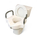 Medline Elevated Locking Toilet Seat - Elevated Locking Toilet Seat, with Arms - MDS80316