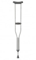 Medline Steel Push-Button Crutches - Steel Crutches with 350 lb. Capacity, Adult - MDS80535S