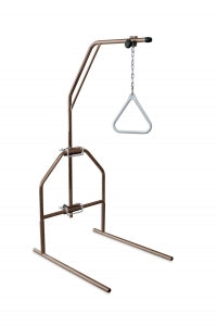 Medline Standard Trapeze Bar - Standard Fixed Trapeze Bar with Wall Bumpers and Padded Mounting Brackets, Without Base, 250 lb. Weight Capacity - MDS80615T