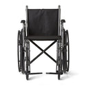 Medline K1 Basic Wheelchairs - K1 Basic Wheelchair with Desk-Length Arms and Swing-Away Footrests, 300 lb. Weight Capacity, 18" Width - MDS806250EE