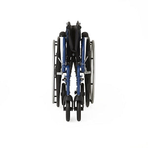 Medline Hybrid 2 Transport Wheelchairs - Hybrid 2 Narrow Transport Wheelchair with Removable Desk-Length Arms and Swing-Away Footrests, 300 lb. Weight Capacity, 16" Width - MDS806250NH2