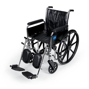 Medline 2000 Series Wheelchairs - MDS806450 Wheelchair, Full-Length Arms - MDS806450FLA