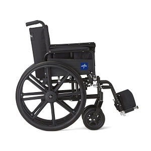 Medline K4 Lightweight Wheelchairs - K4 Lightweight Wheelchair with Full-Length Arms and Swing-Away Footrests, 300 lb. Weight Capacity, 18" Width - MDS806500FLA