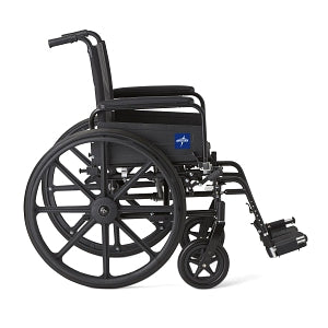 Medline K4 Lightweight Wheelchairs - K4 Lightweight Wheelchair with Full-Length Arms and Swing-Away Footrests, 300 lb. Weight Capacity, 18" Width - MDS806500FLA