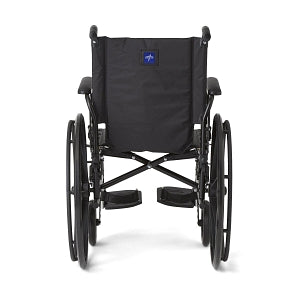 Medline K4 Lightweight Wheelchairs - K4 Lightweight Wheelchair with Full-Length Arms and Swing-Away Footrests, 300 lb. Weight Capacity, 18" Width - MDS806500FLA