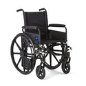 Medline K4 Lightweight Wheelchairs - K4 Lightweight Wheelchair with Full-Length Arms and Swing-Away Footrests, 300 lb. Weight Capacity, 18" Width - MDS806500FLA